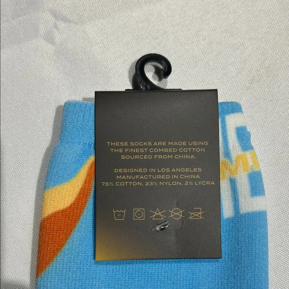 Liberty-Themed Blue Casual Socks‎
